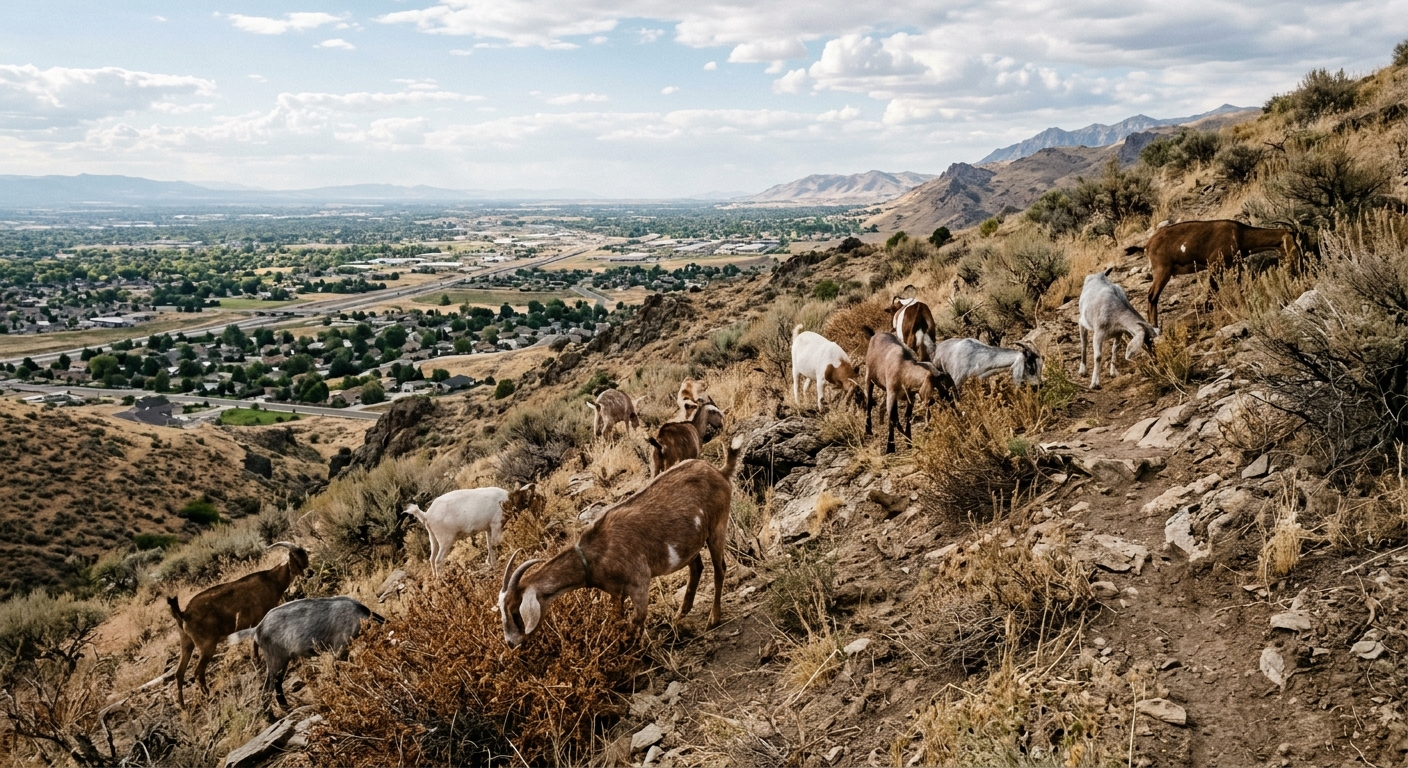 Nevada Launches Goat Grazing Program to Bolster Wildfire Prevention